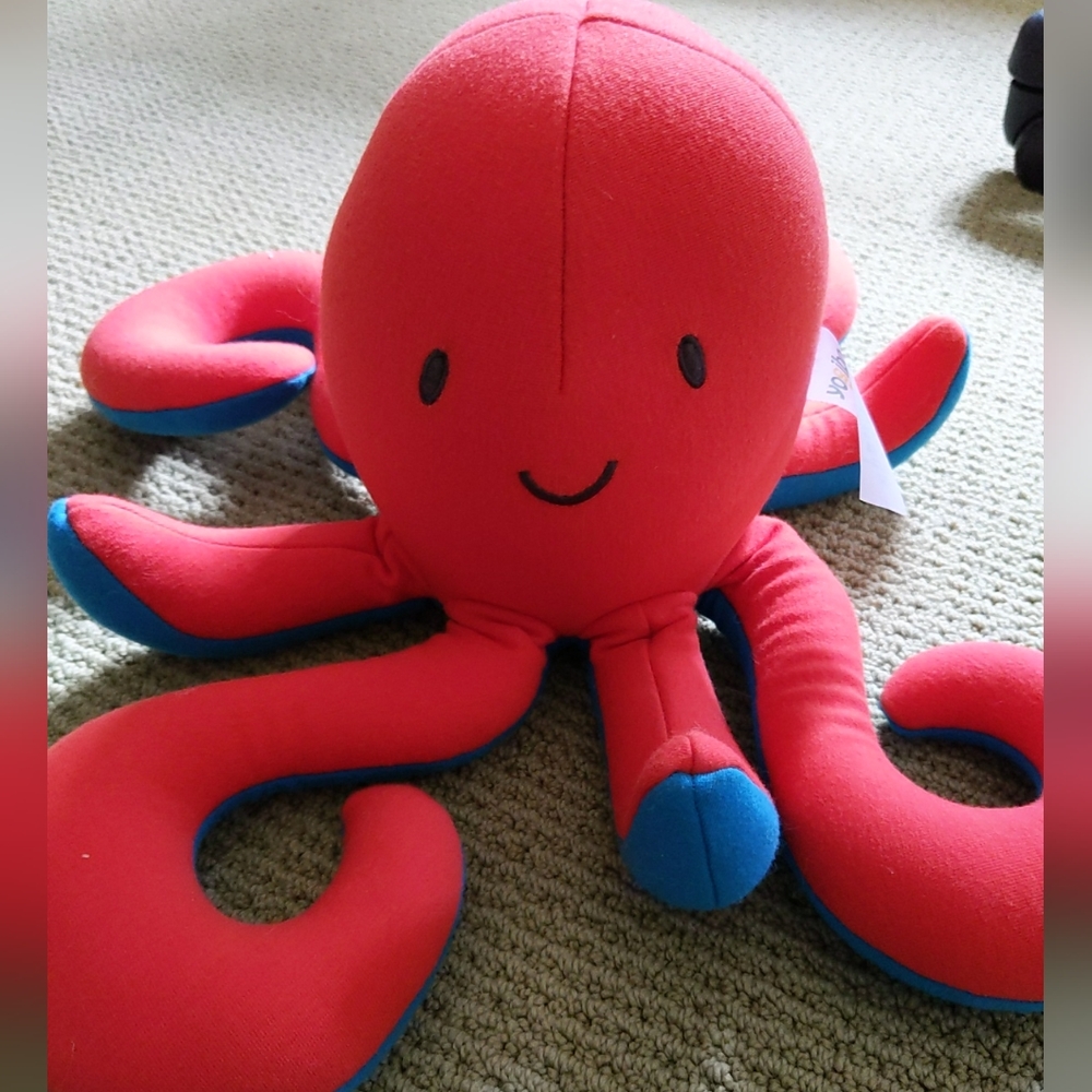 Yogibo Octopus Stuffed Animal Medium Size Kids 14 Inch.